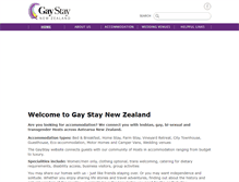 Tablet Screenshot of gaystay.co.nz